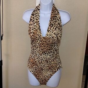 Victorias Secret Leopard One Piece backless Bathing Suit